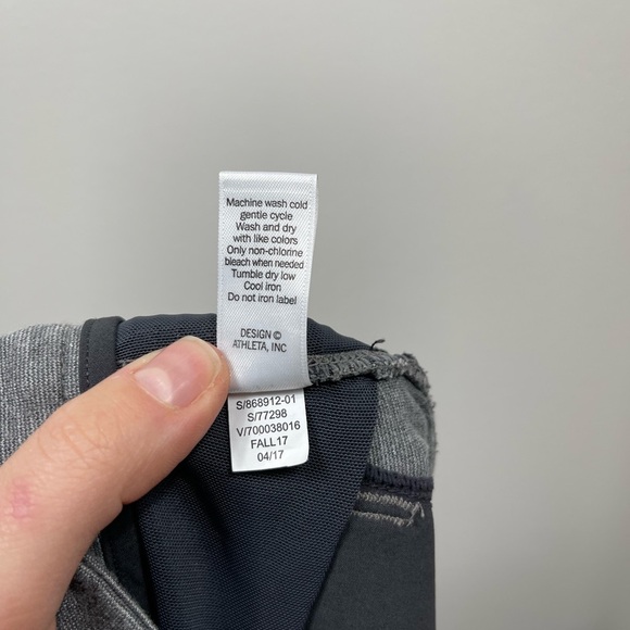 Athleta Ponte Moto 2.0 Skinny Ankle Mid Rise Grey Pants Women's Size 2 - Picture 16 of 16